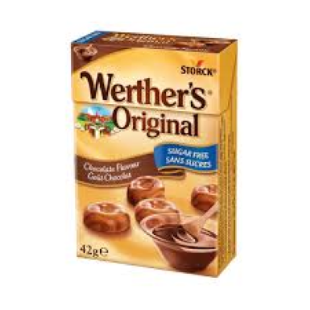 WERTHERS ORIGINAL CHOC BUTTER CANDY SF 42G